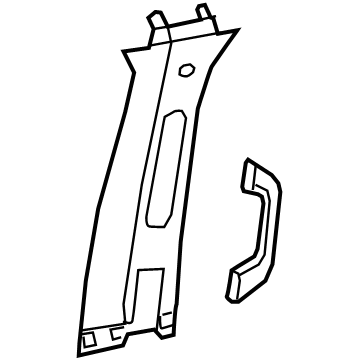Ram 6DQ04HL1AH Upper Center Pillar Trim