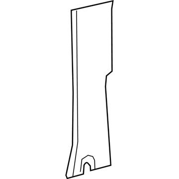 Mopar 6BN40HL1AA Lock Pillar Trim, Beige, Lower Passenger Side