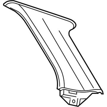 Mopar UM36BD1AC Pillar Trim, Passenger Side