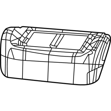 Mopar 7HQ62VA6AE Cushion Cover, Black, Front