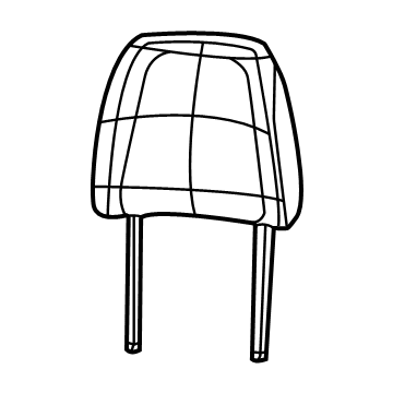 Mopar 6TC831A6AJ Headrest, Blue, Front