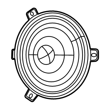 Dodge 5064551AB Rear Driver Speaker