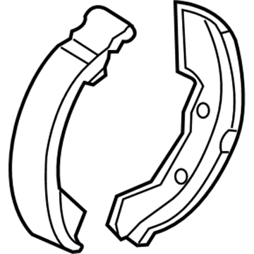 Mopar MB950212 Shoe Package, Rear Brake