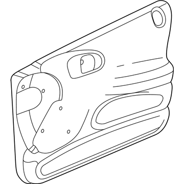 Mopar PV721T5DC Door Trim Panel, Sandstone, Front Inner Passenger Side