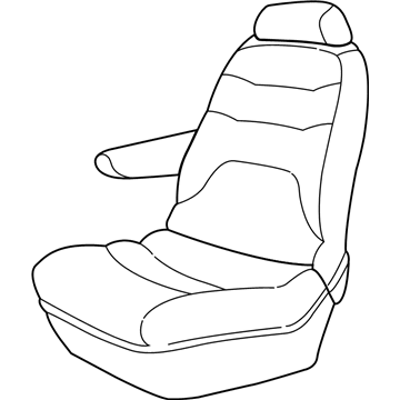 Mopar WS101L5AC Seat Assembly, Rear Center Passenger Side