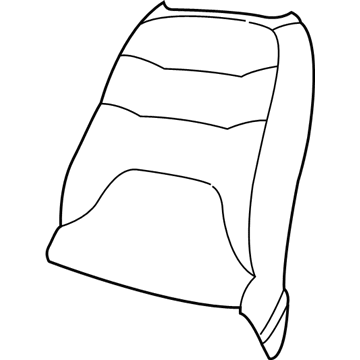 Mopar UD902L5AB Seat Back Assembly, Rear Center