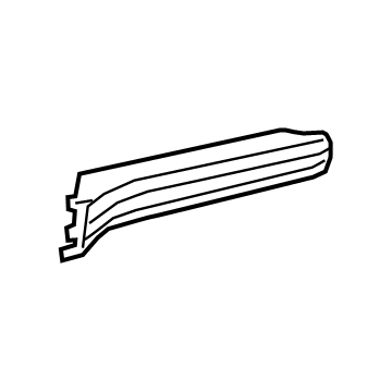 Mopar 5YN901X9AB Lower Trim, Black, Passenger Side
