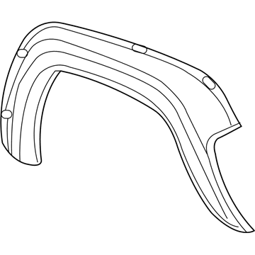 Mopar 5JH42TZZAF Wheel Flare, Front Passenger Side