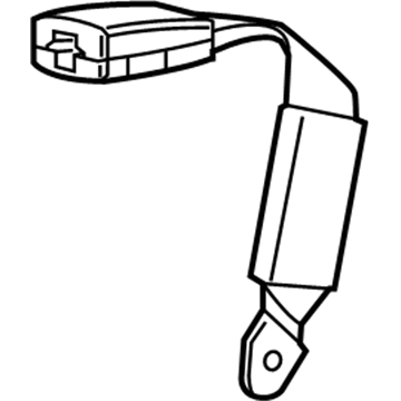 Jeep 6AC54TX7AD Center Buckle