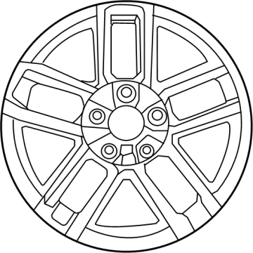 Jeep 4726885AA Wheel, Alloy
