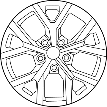 Jeep 68533598AA Wheel, Alloy
