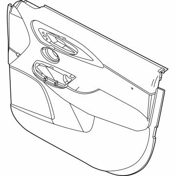 Mopar 7QP59U8TAA Door Trim Panel, Front