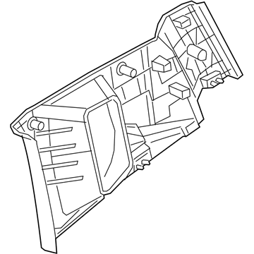Mopar 5YB62GTVAA Upper Quarter Trim, Brown, Rear Driver Side