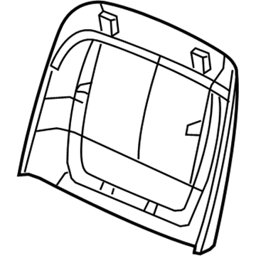 Mopar 1UW23DX9AC Seat Back Panel, Front Driver Side