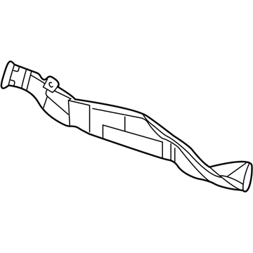 Mopar 4596355AB Floor Duct, Rear Driver Side