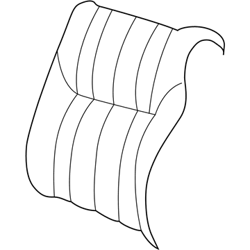 Mopar UF951T5AA Seat Back Cover, Sandstone, Front
