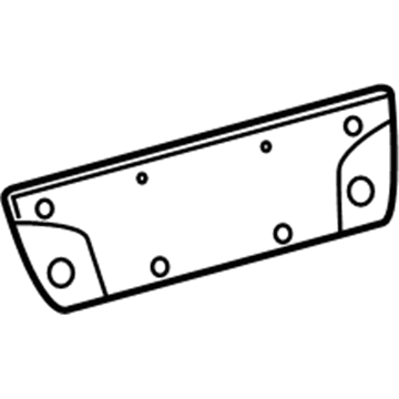 Ram 68223757AB License Bracket