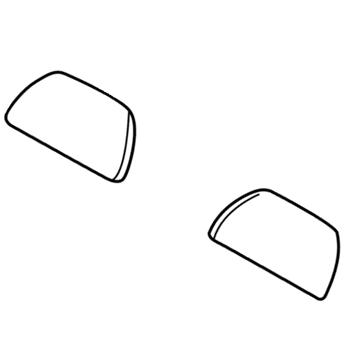 Mopar ZJ171D5AA Headrest, Gray, Rear Center