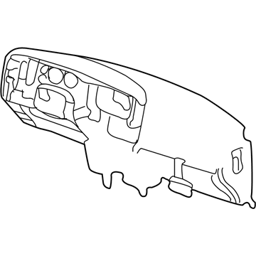 Mopar ZF261DVAE Instrument Panel, Taupe