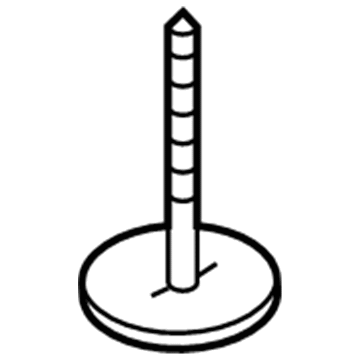Mopar 6510970AA Suspension Crossmember Bolt, Rear