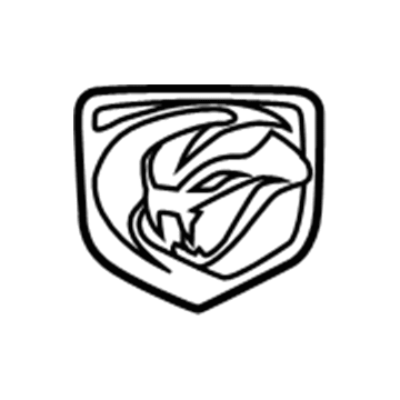 Mopar 1VN1706SAA Medallion, Front