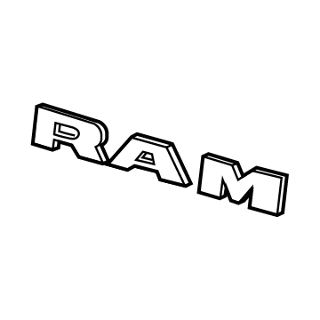 Ram 68311411AA Nameplate