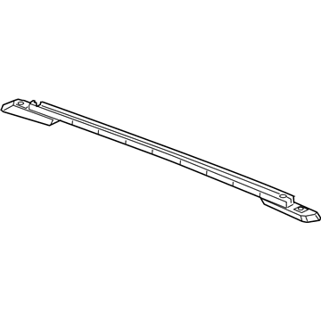 Mopar 5116319AC Side Rail, Black, Driver Side