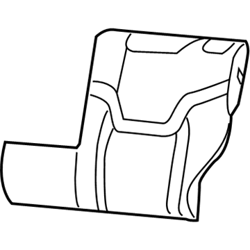 Mopar 6SG10LXHAA Seat Back Cover, Rear Driver Side