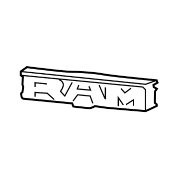 Ram 68459117AA Nameplate Backing Plate