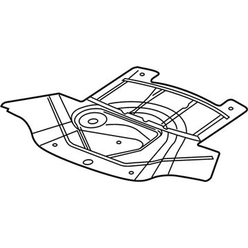 Mopar 68214815AA Splash Shield, Front