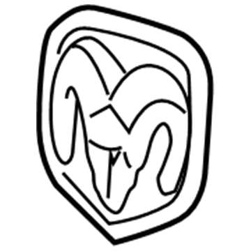 Mopar 5YG82DX8AA Emblem, Front