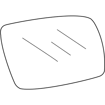 Mopar 68045690AA Mirror Glass, Front Passenger Side