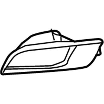 Mopar 55112678AA Reflector, Rear Passenger Side