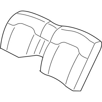 Mopar YB641L5AA Seat Back, Taupe, Rear