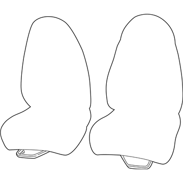 Mopar YT711DVAA Seat Back, Dark Gray, Front