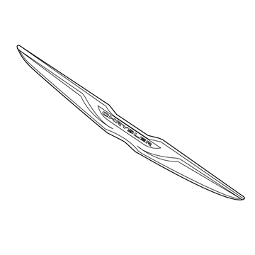 Mopar 68081545AA Emblem, Rear
