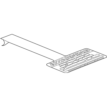Chrysler 68265143AA Air Bag Label
