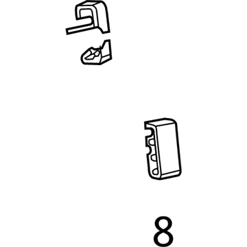 Mopar 68166549AA Tube Assembly Clip