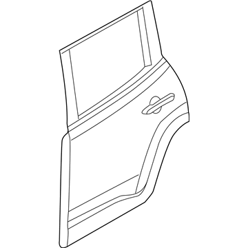Mopar 68320674AA Door Shell, Rear Passenger Side