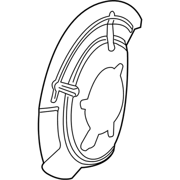 Jeep Brake Dust Shield - 68401297AA