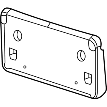 Mopar 68225538AA License Bracket, Front