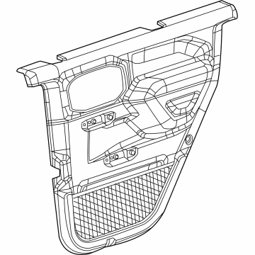 Mopar 5ZW99TX7AA Door Trim Panel, Rear Driver Side