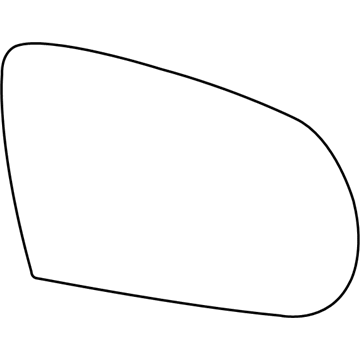 Mopar 68228912AA Mirror Glass, Front Passenger Side