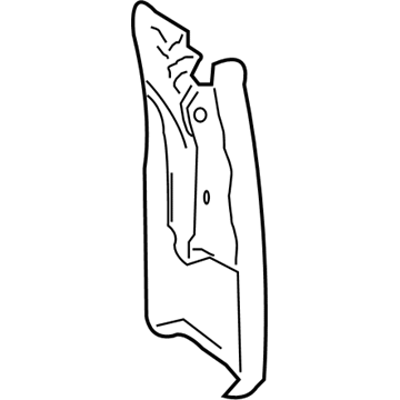 Mopar 1HE91DX9AA Splash Guard, Front Passenger Side