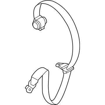 Mopar 5YG68LXHAA Lap & Shoulder Belt, Rear Passenger Side