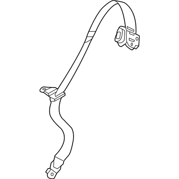 Mopar 5YG67LXHAA Lap & Shoulder Belt, Rear Driver Side