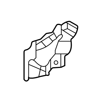Mopar 68408174AA Diffuser Tips Mount Bracket, Passenger Side