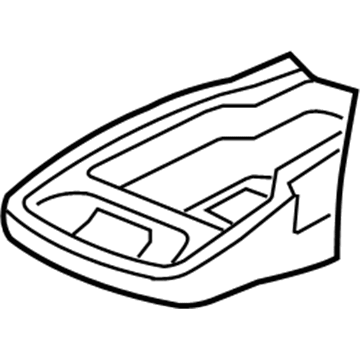 Mopar 1HK881DVAA Armrest Base, Slate Gray, Front