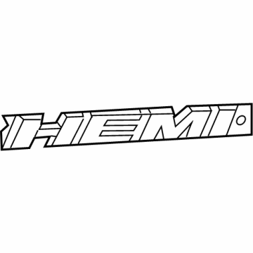Mopar 68234615AB Nameplate, Front