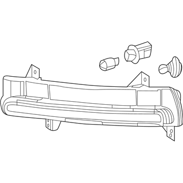 Mopar 55112720AB Signal Lamp, Front Passenger Side